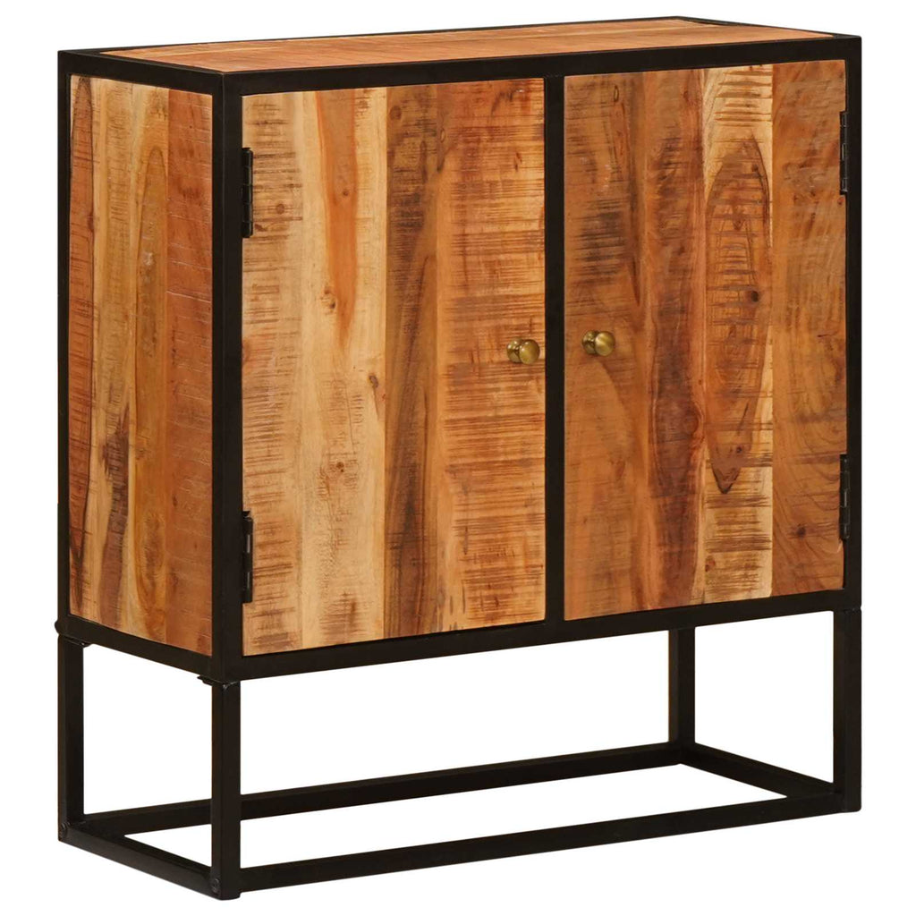 vidaXL Sideboard mit Tür Beta Natur 70 x 30 x 75 cm Massives Akazienholz