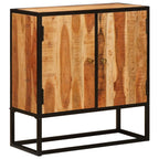 vidaXL Sideboard mit Tür Beta Natur 70 x 30 x 75 cm Massives Akazienholz