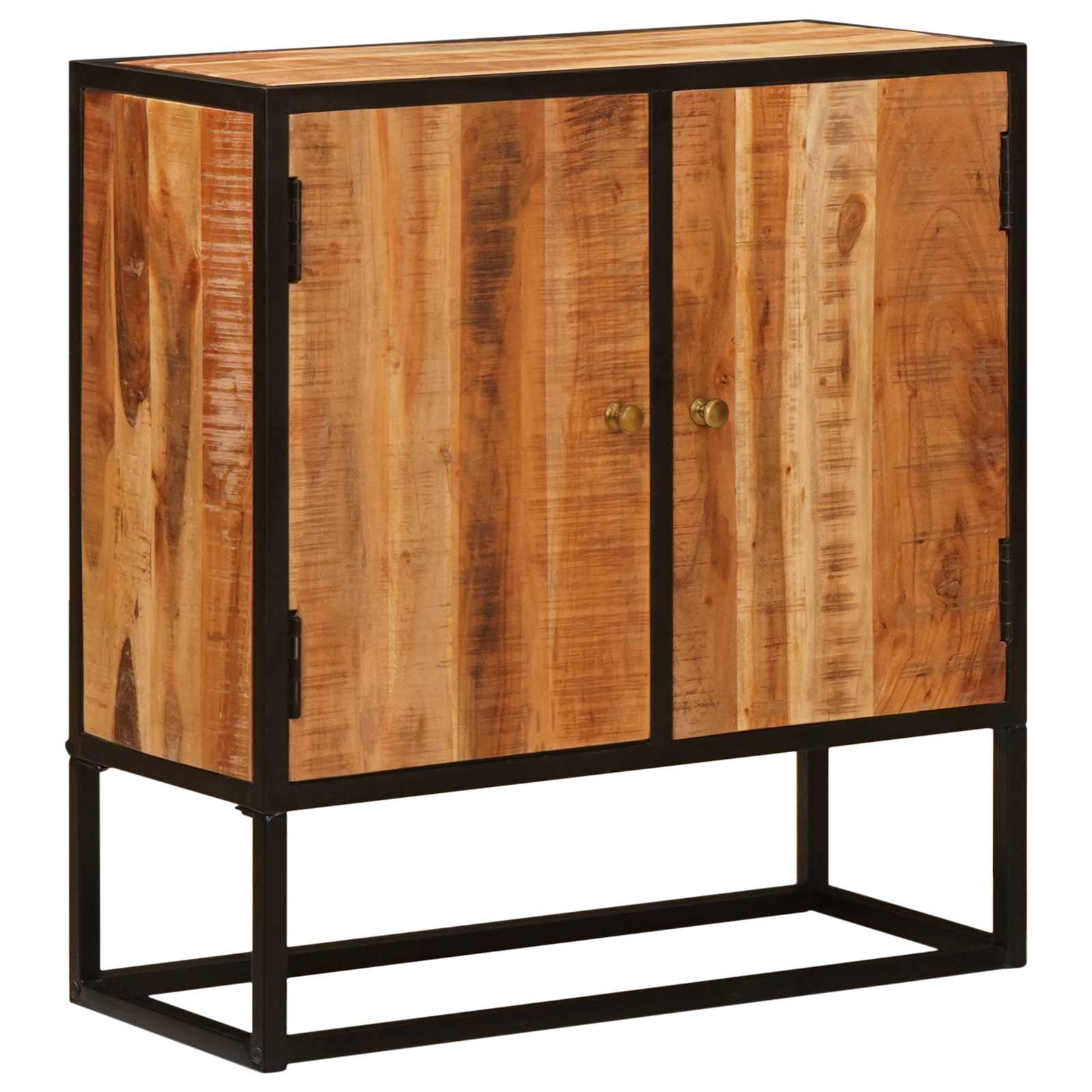 vidaXL Sideboard mit Tür Beta Natur 70 x 30 x 75 cm Massives Akazienholz