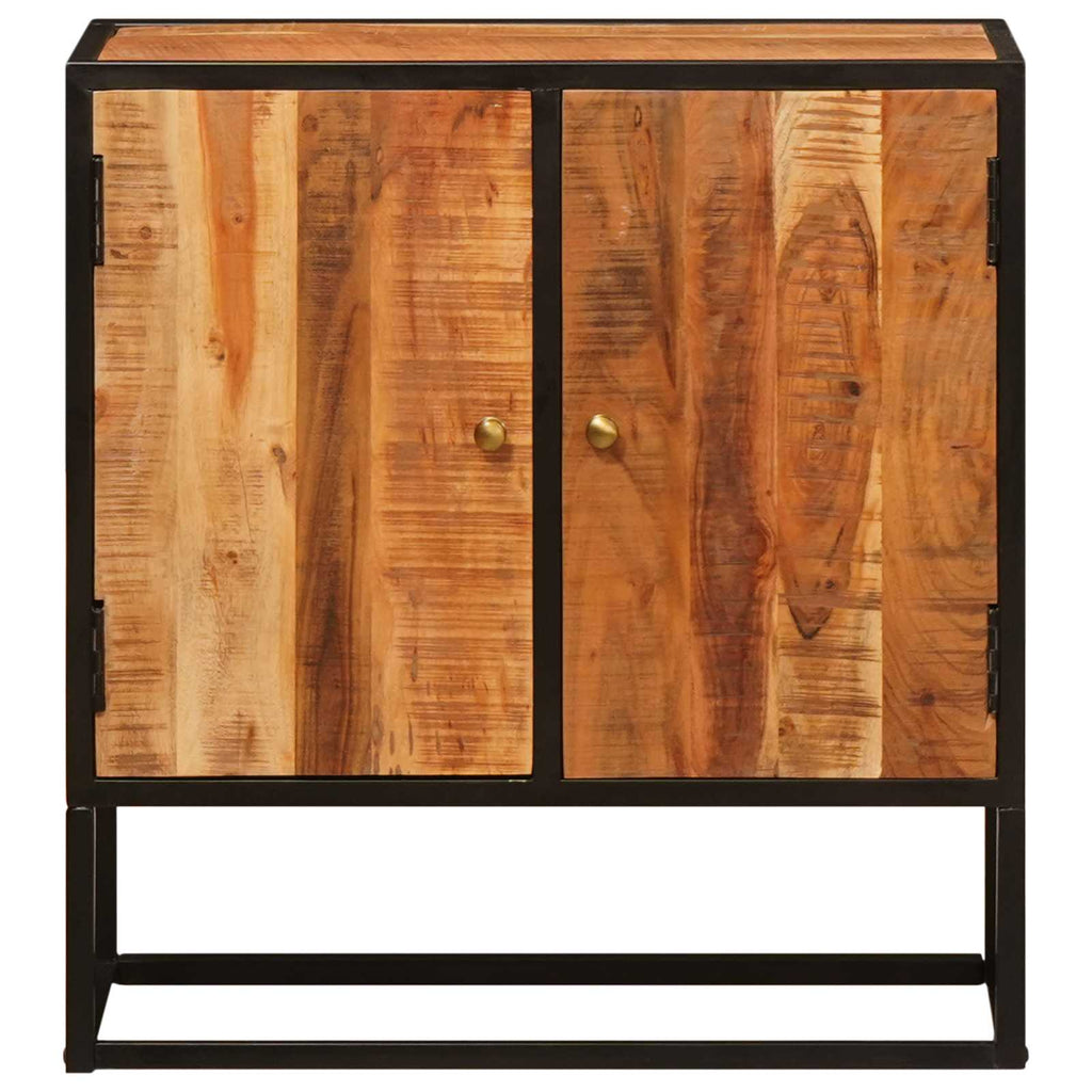 vidaXL Sideboard mit Tür Beta Natur 70 x 30 x 75 cm Massives Akazienholz