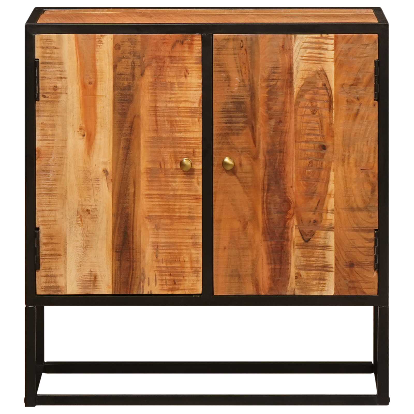 vidaXL Sideboard mit Tür Beta Natur 70 x 30 x 75 cm Massives Akazienholz