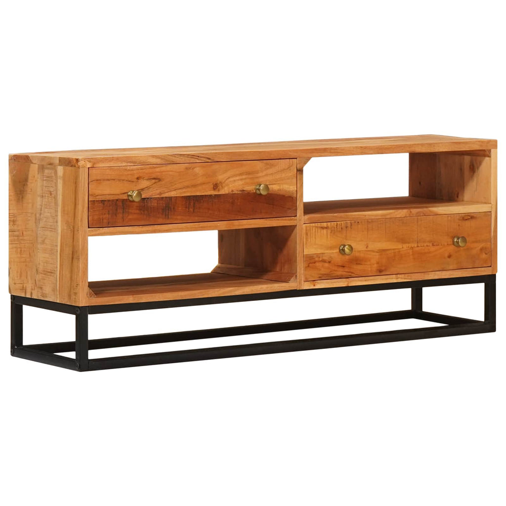 vidaXL TV-Schränk Natur 110 x 30 x 44 cm Massivholz Akazie