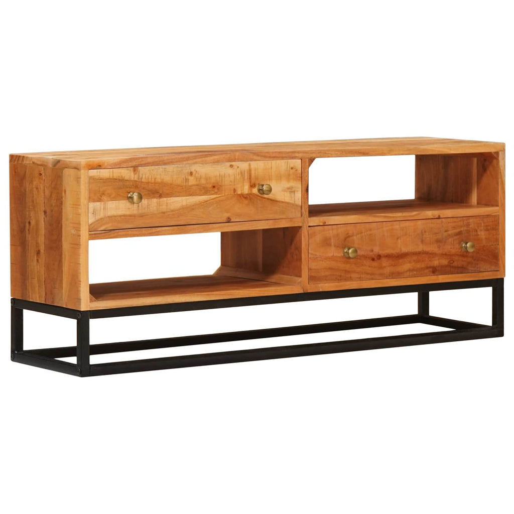 vidaXL TV-Schränk Natur 110 x 30 x 44 cm Massivholz Akazie