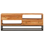 vidaXL TV-Schränk Natur 110 x 30 x 44 cm Massivholz Akazie