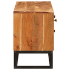 vidaXL TV-Schränk Natur 110 x 30 x 44 cm Massivholz Akazie