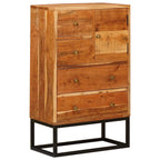 vidaXL Schubladenkommode Natur 55 x 30 x 90 cm Massivholz Akazie