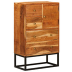 vidaXL Schubladenkommode Natur 55 x 30 x 90 cm Massivholz Akazie