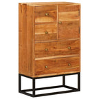 vidaXL Schubladenkommode Natur 55 x 30 x 90 cm Massivholz Akazie