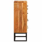 vidaXL Schubladenkommode Natur 55 x 30 x 90 cm Massivholz Akazie