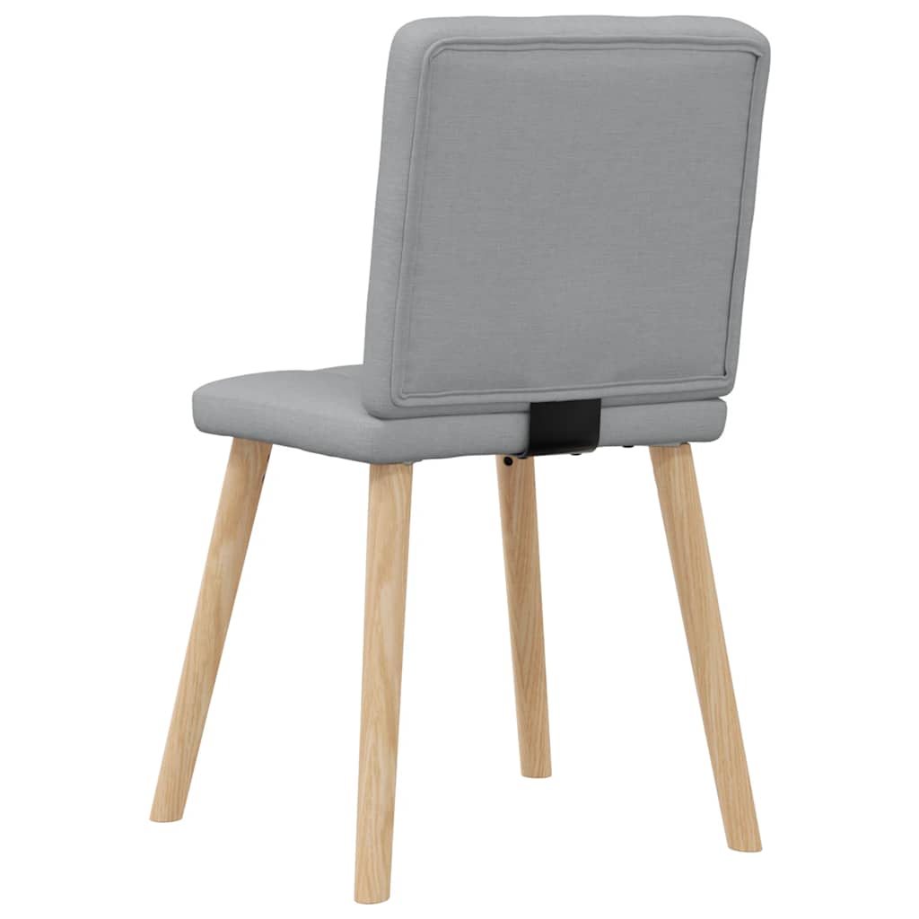 vidaXL Esszimmerstühle 2 Stk. Hellgrau Stoff