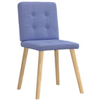 vidaXL Esszimmerstühle 2 Stk. Jeansblau Stoff