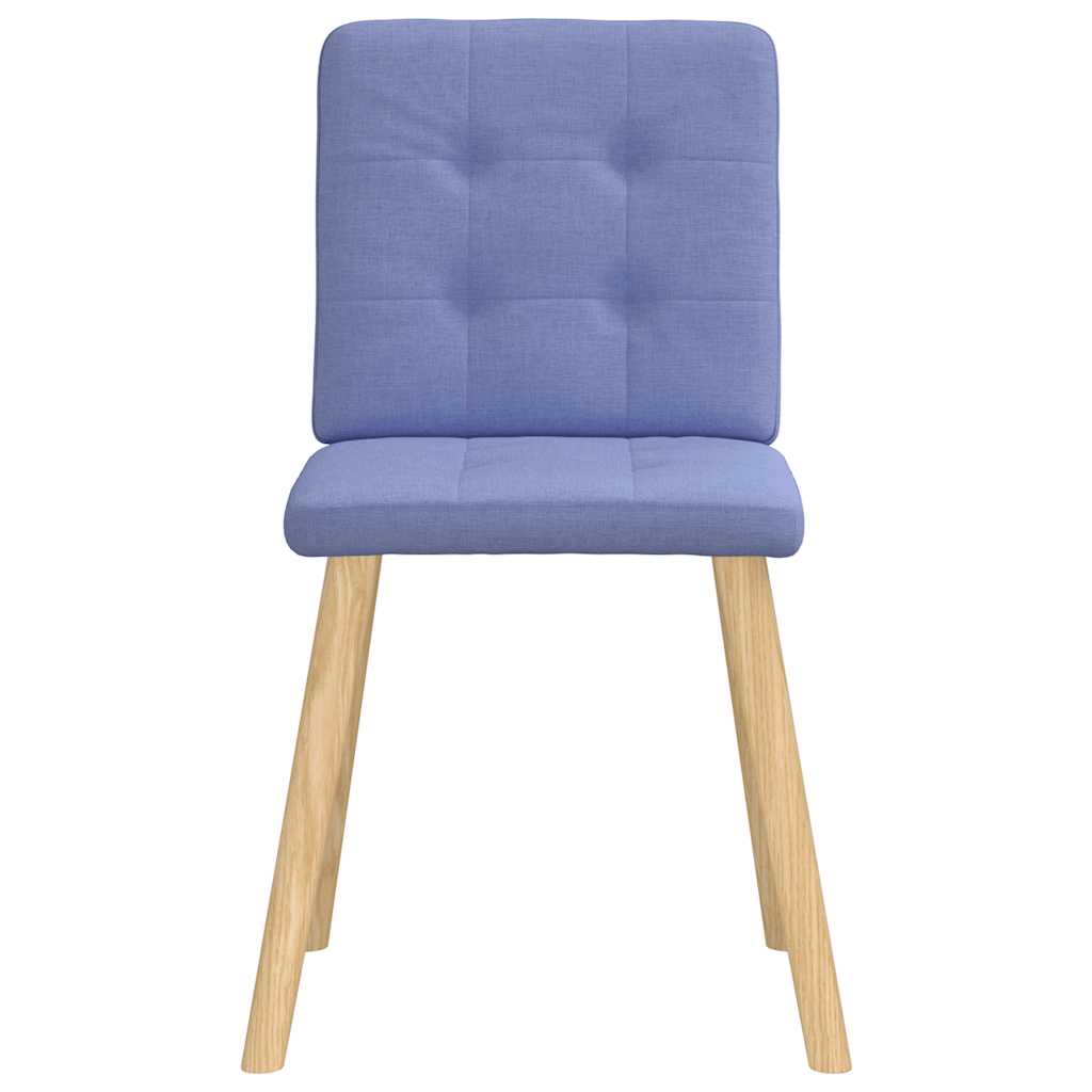 vidaXL Esszimmerstühle 2 Stk. Jeansblau Stoff