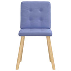 vidaXL Esszimmerstühle 2 Stk. Jeansblau Stoff