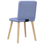 vidaXL Esszimmerstühle 2 Stk. Jeansblau Stoff