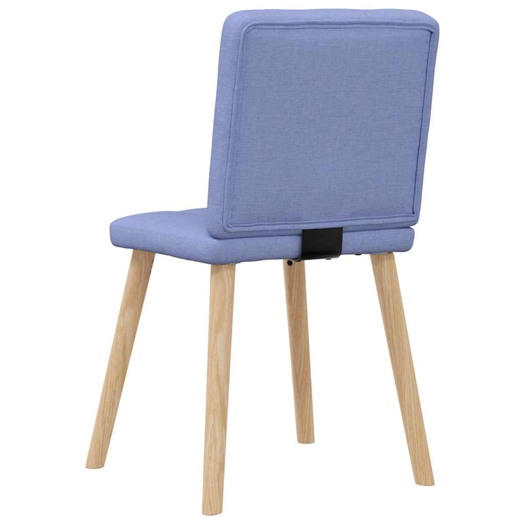 vidaXL Esszimmerstühle 2 Stk. Jeansblau Stoff