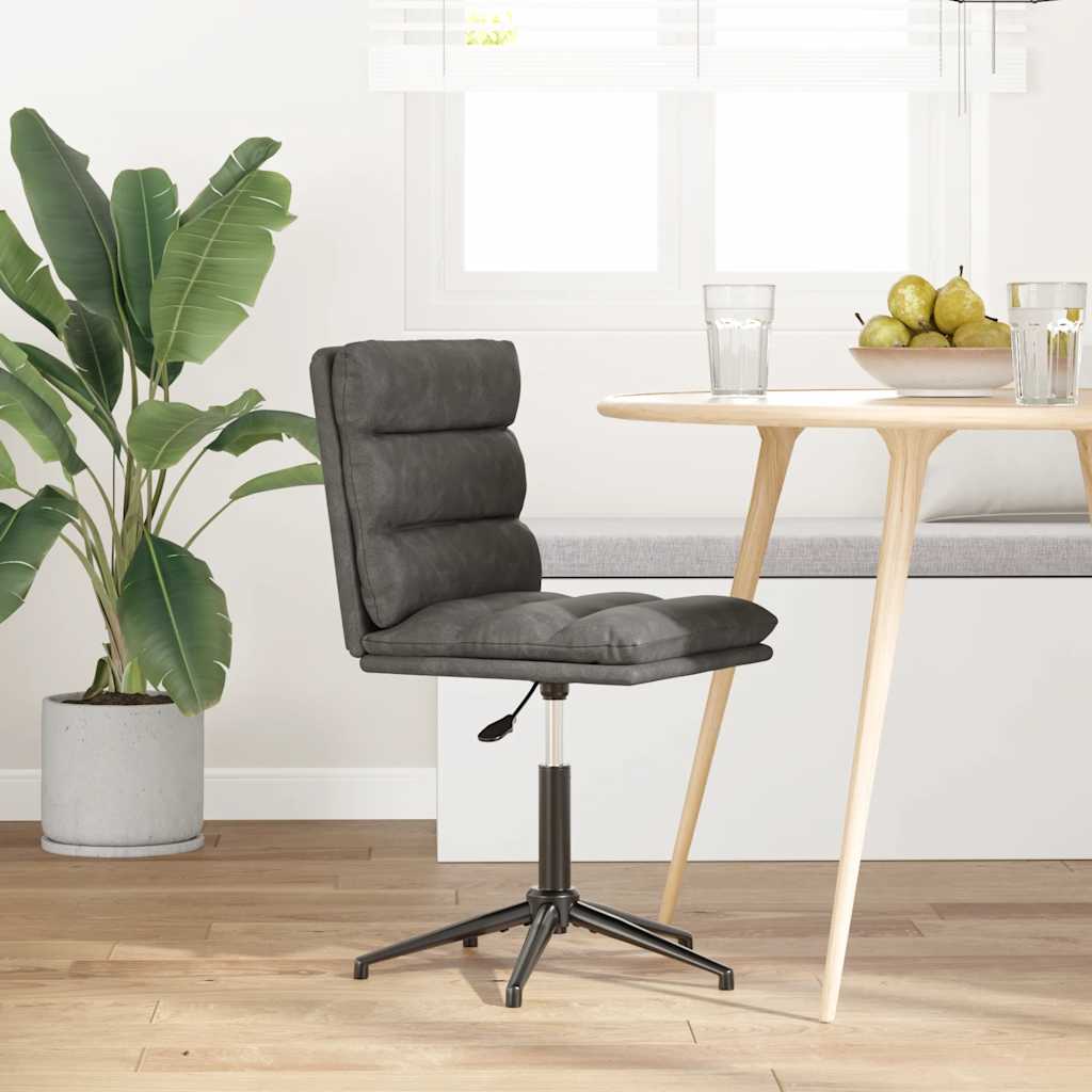 vidaXL Esszimmerstuhl Schwarz Kunstleder