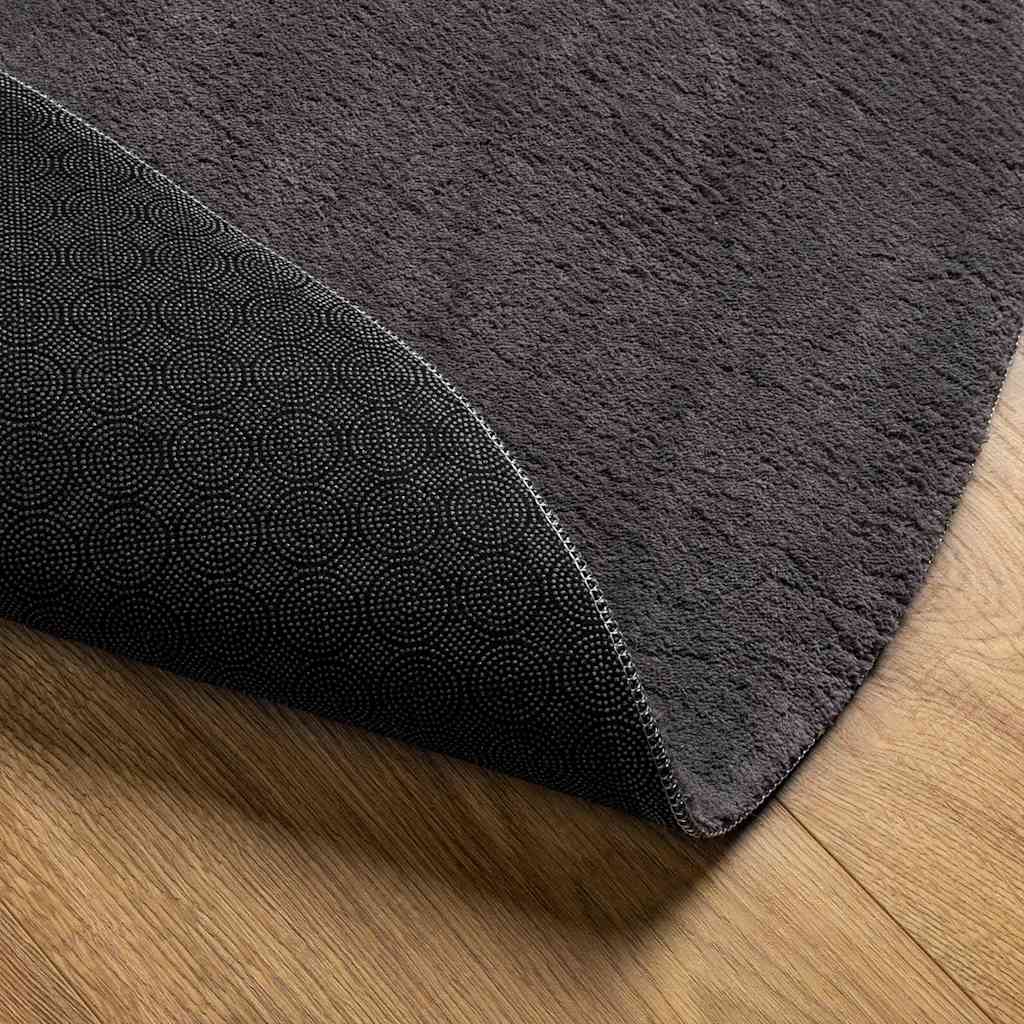 vidaXL Bereichsteppiche HUARTE Anthrazit 100 x 200 cm 100 %Polyester