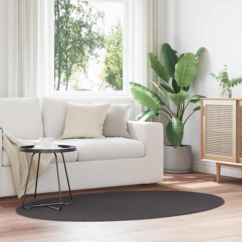 vidaXL Bereichsteppiche HUARTE Anthrazit 100 x 200 cm 100 %Polyester