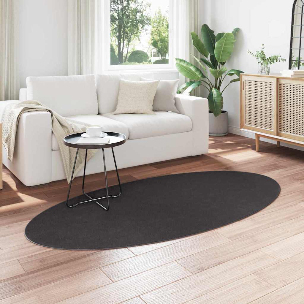 vidaXL Bereichsteppiche HUARTE Anthrazit 100 x 200 cm 100 %Polyester