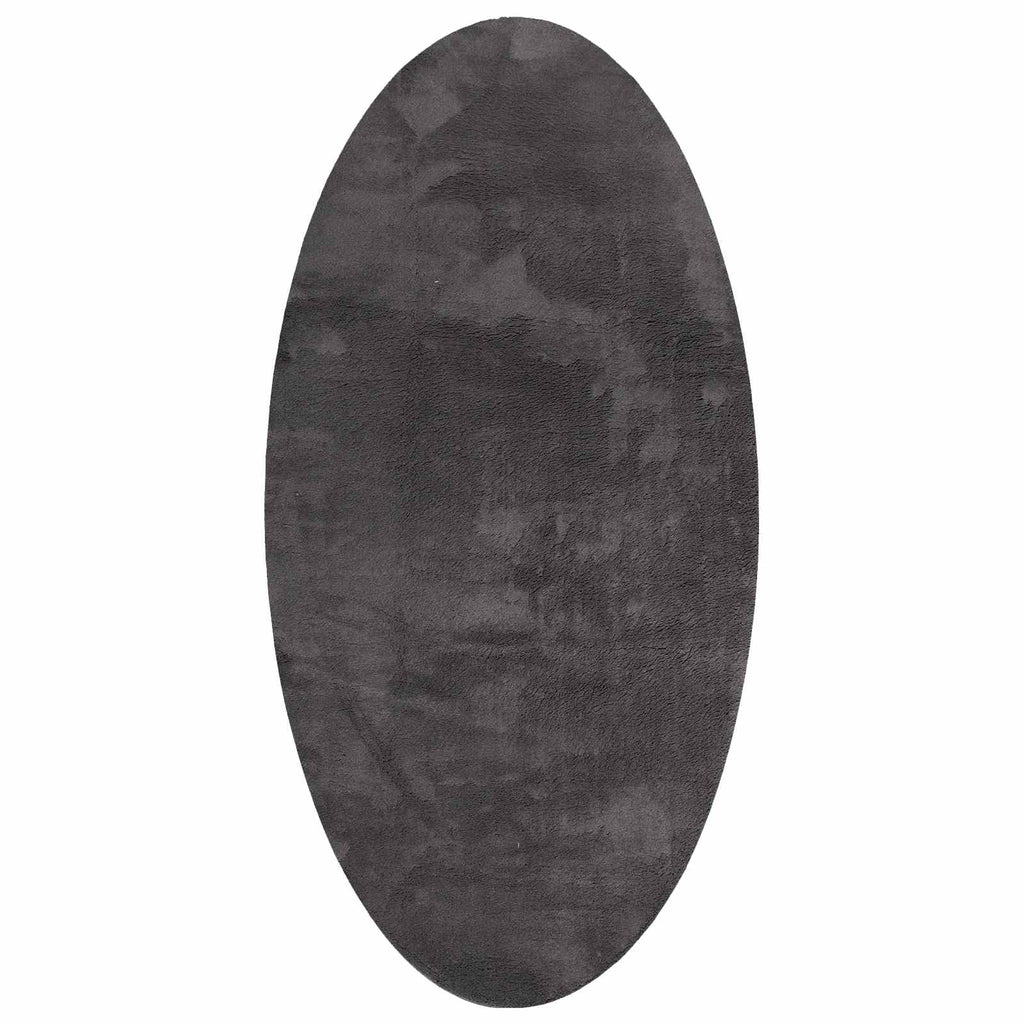 vidaXL Bereichsteppiche HUARTE Anthrazit 100 x 200 cm 100 %Polyester