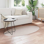 vidaXL Bereichsteppiche Oval HUARTE Sand 80 x 150 cm 100 %Polyester