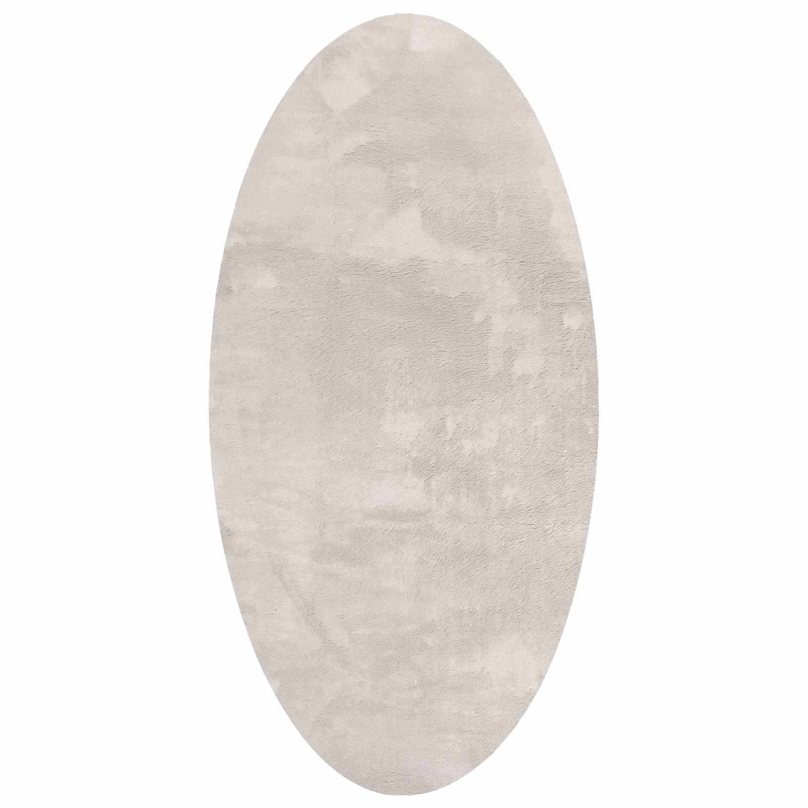 vidaXL Bereichsteppiche Oval HUARTE Sand 80 x 150 cm 100 %Polyester