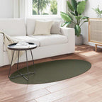 vidaXL Bereichsteppiche Oval HUARTE Waldgrün 80 x 150 cm