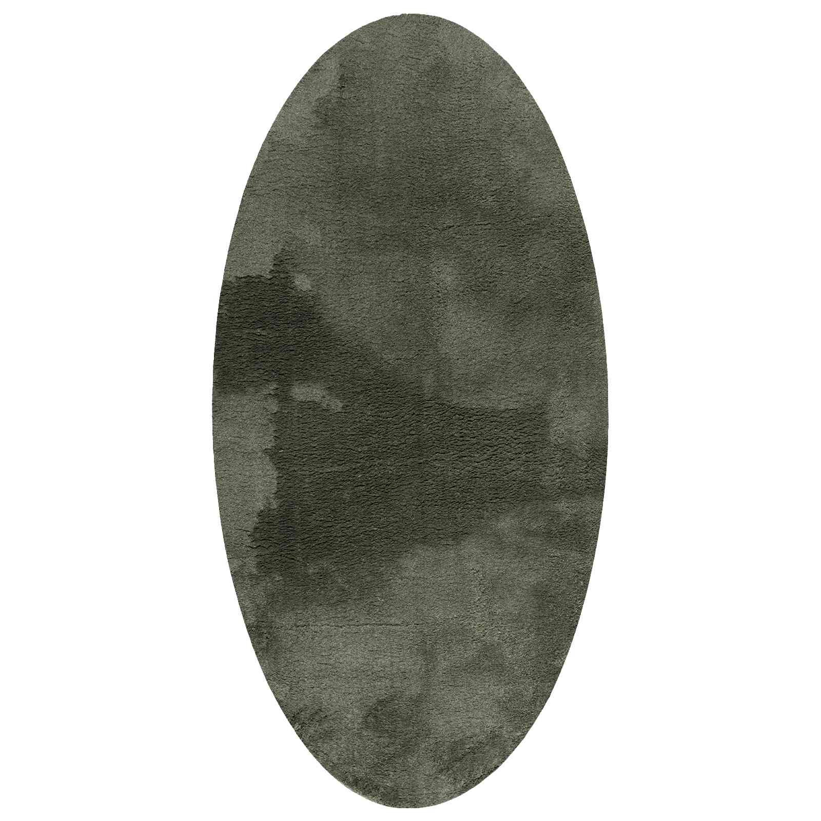 vidaXL Bereichsteppiche Oval HUARTE Waldgrün 80 x 150 cm