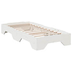 vidaXL Massivholzbett ohne Matratze Stapelbar Weiß 80x200 cm