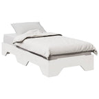 vidaXL Massivholzbett ohne Matratze Stapelbar Weiß 80x200 cm