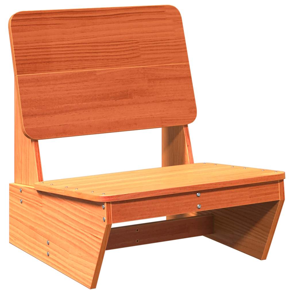 vidaXL Gartenstuhl Wachsbraun 60x64x70,5 cm Massivholz Kiefer