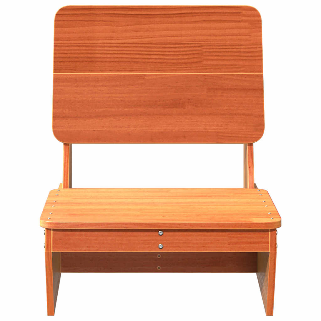 vidaXL Gartenstuhl Wachsbraun 60x64x70,5 cm Massivholz Kiefer