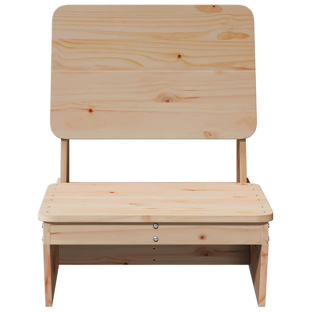 vidaXL Gartenstühle 2 Stk. 60x64x70,5 cm Massivholz Kiefer