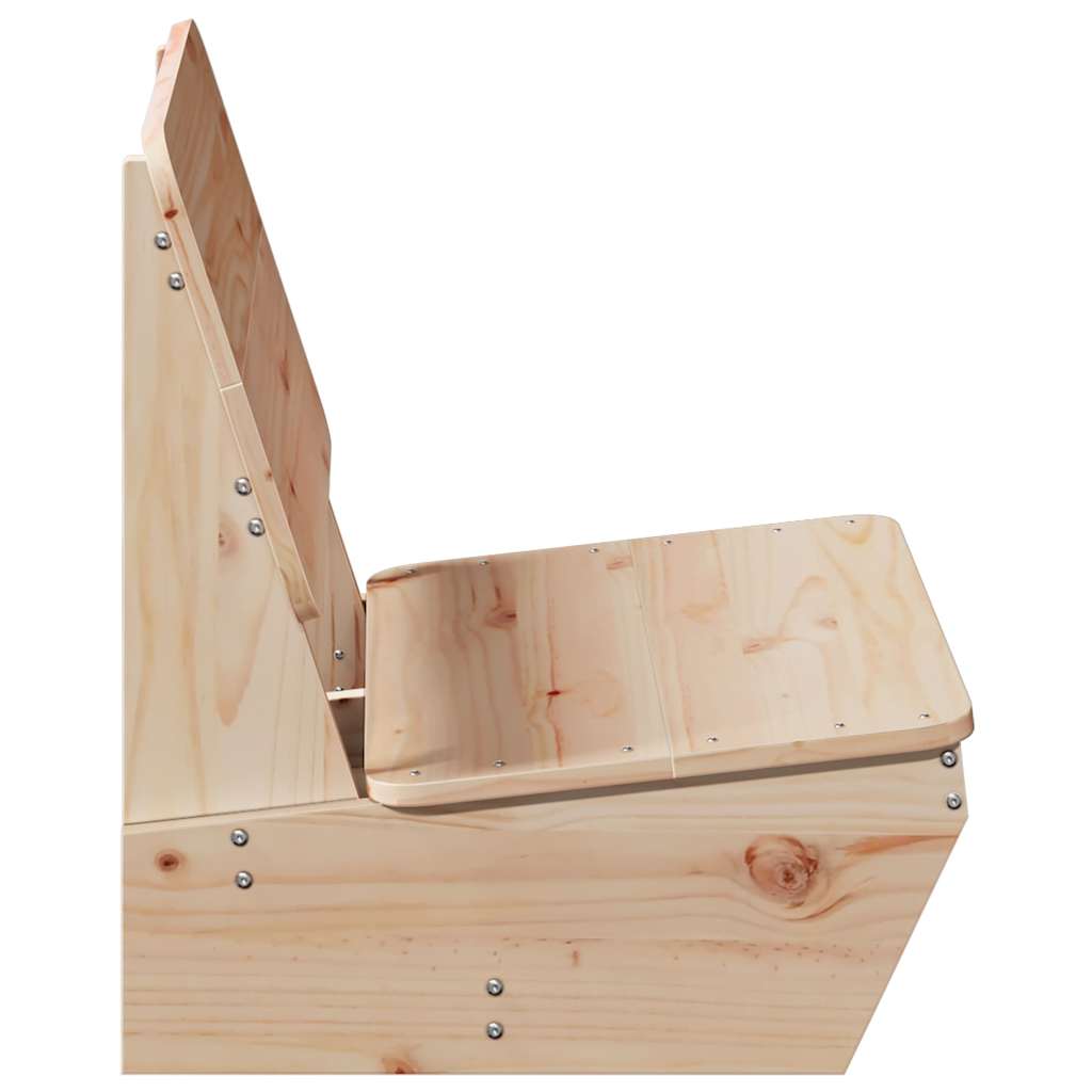 vidaXL Gartenstühle 2 Stk. 60x64x70,5 cm Massivholz Kiefer