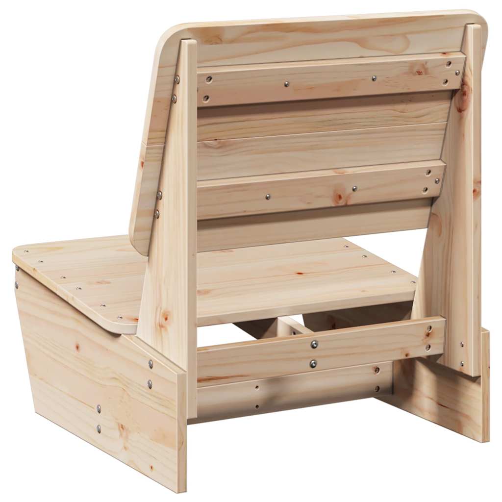vidaXL Gartenstühle 2 Stk. 60x64x70,5 cm Massivholz Kiefer
