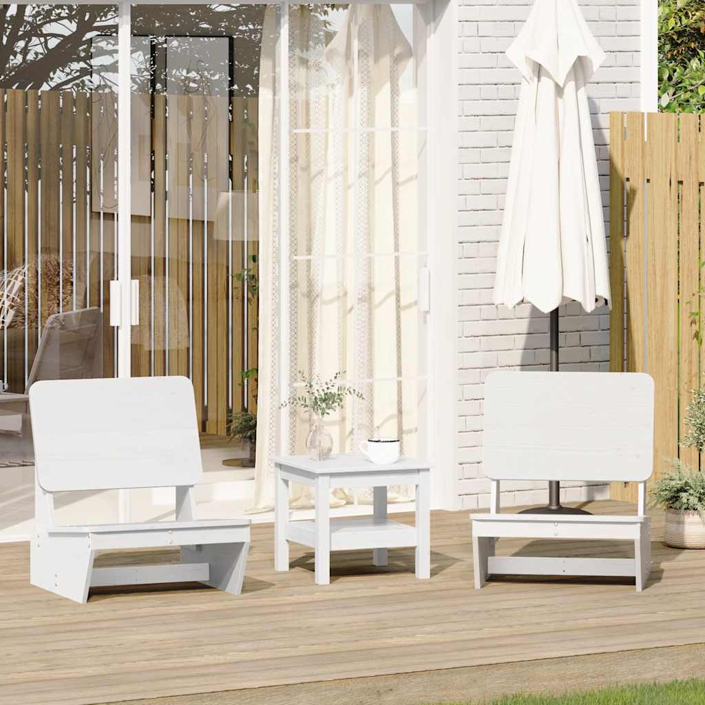 vidaXL Gartenstühle 2 Stk. 60x64x70,5 cm Massivholz Kiefer