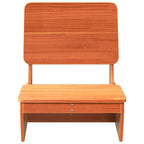 vidaXL Gartenstühle 2 Stk. Wachsbraun 60x64x70,5 cm Massivholz Kiefer