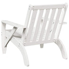 vidaXL Adirondack-Gartenstuhl Weiß 75x77x77 cm Massivholz Kiefer