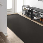 vidaXL Fußmatte Sonstiges Schwarz 120 x 250 cm Polyamid und PVC