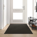 vidaXL Fußmatte Sonstiges Schwarz 120 x 250 cm Polyamid und PVC