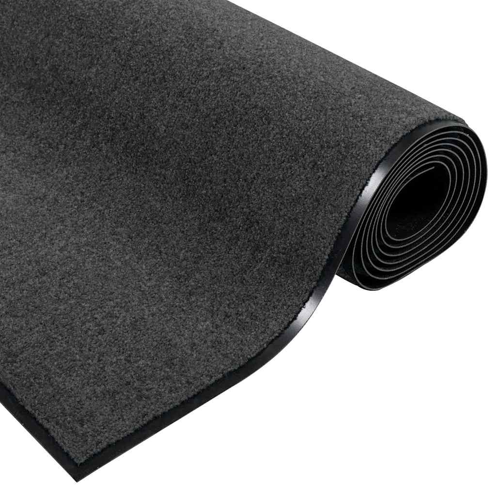 vidaXL Fußmatte Anthrazit und Schwarz 120 x 300 cm Polyamid und PVC