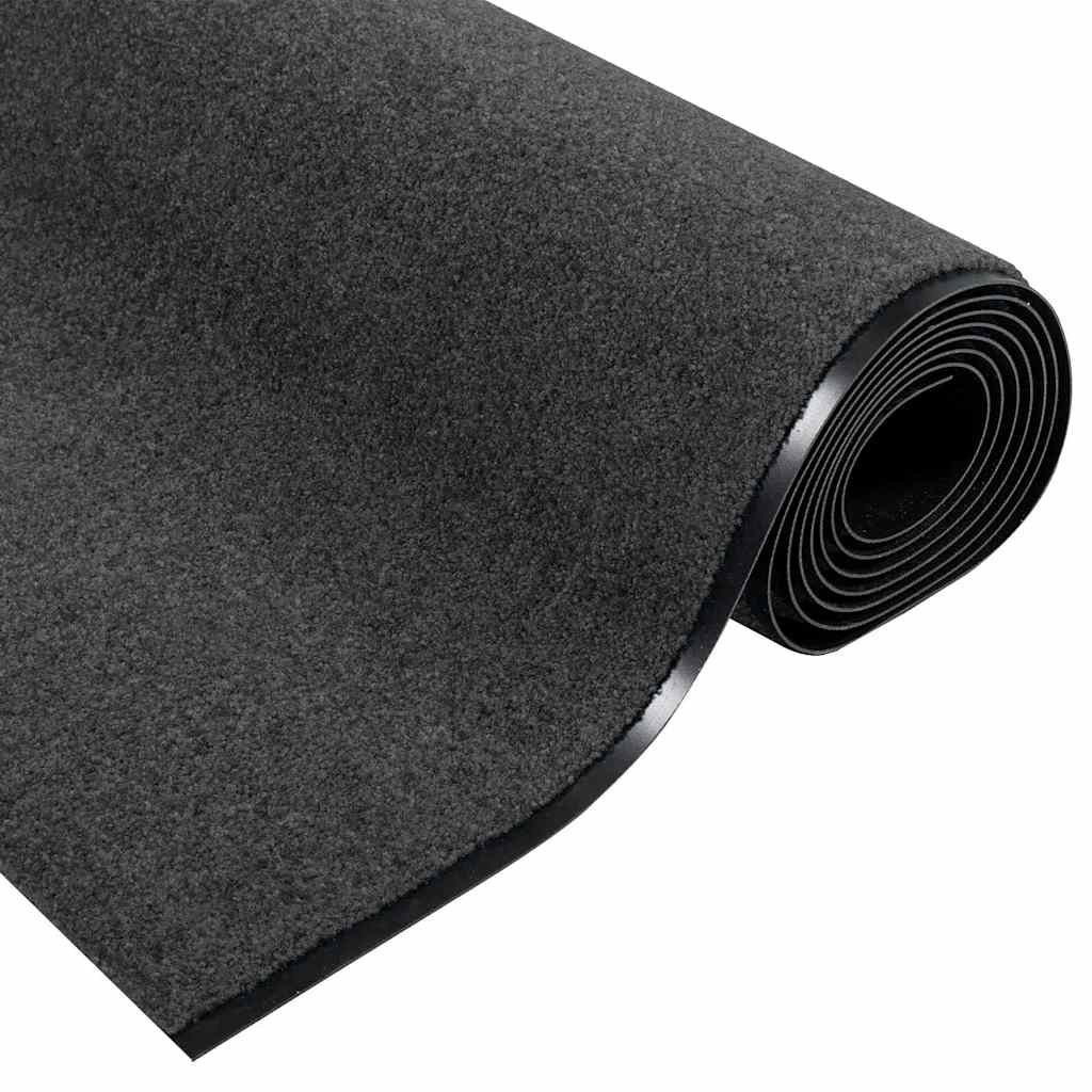vidaXL Fußmatte Anthrazit und Schwarz 120 x 400 cm 100% Polyamid