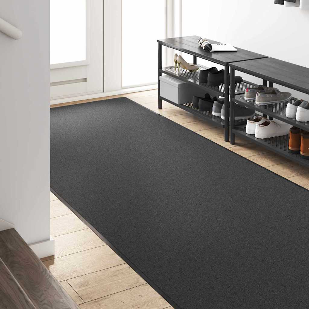 vidaXL Fußmatte Anthrazit und Schwarz 120 x 400 cm 100% Polyamid