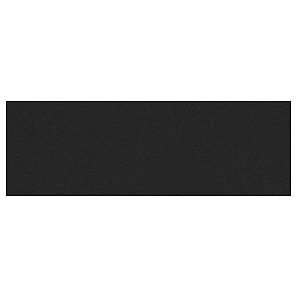 vidaXL Fußmatte Schwarz 60 x 180 cm 100% Polyamid