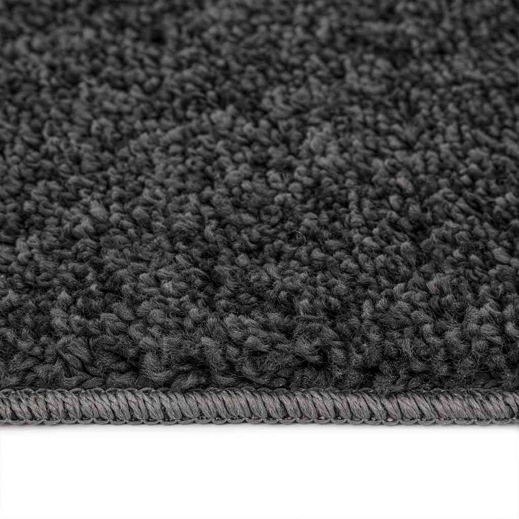 vidaXL Anti-Rutsch Shaggy Teppich Dunkelgrau 200 x 200 cm PP