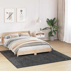 vidaXL Anti-Rutsch Shaggy Teppich Dunkelgrau 200 x 200 cm PP
