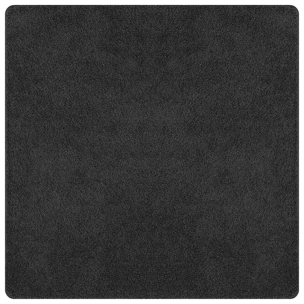 vidaXL Anti-Rutsch Shaggy Teppich Dunkelgrau 200 x 200 cm PP