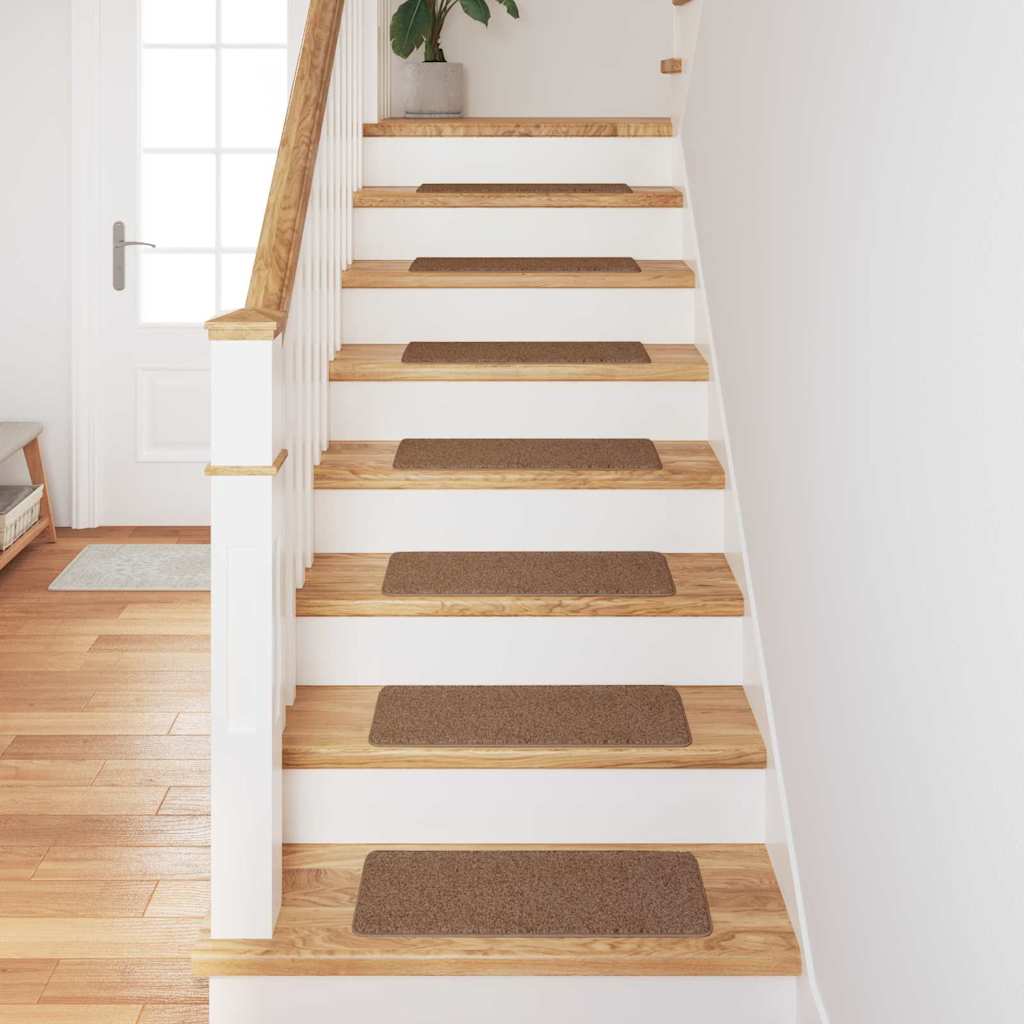vidaXL Rutschfeste Treppenmatten 15 pcs Gelb 60 x 25 cm PP