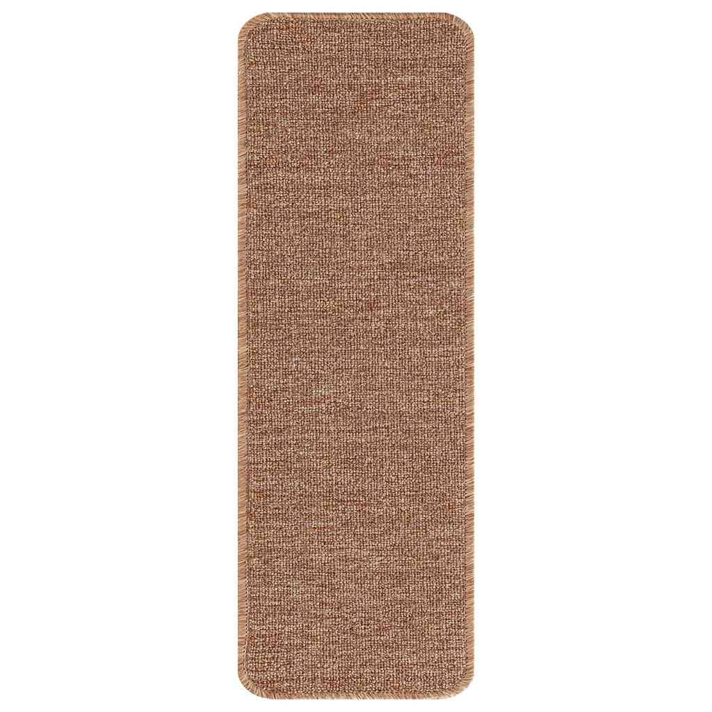 vidaXL Rutschfeste Treppenmatten 15 pcs Gelb 60 x 25 cm PP