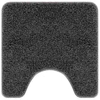 vidaXL Rutschfeste Badematte mit Toilettenausschnitt Dunkelgrau